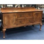 A MAHOGANY SIDEBOARD