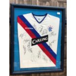 A SIGNED RANGERS AWAY TOP FROM SEASON 2004-05