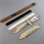 A COLLECTION OF PAGE TURNERS AND LETTER OPENERS