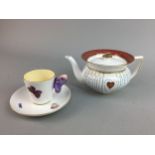 A WEDGWOOD 'QUEEN OF HEARTS' TEA POT AND OTHER TEA WARE