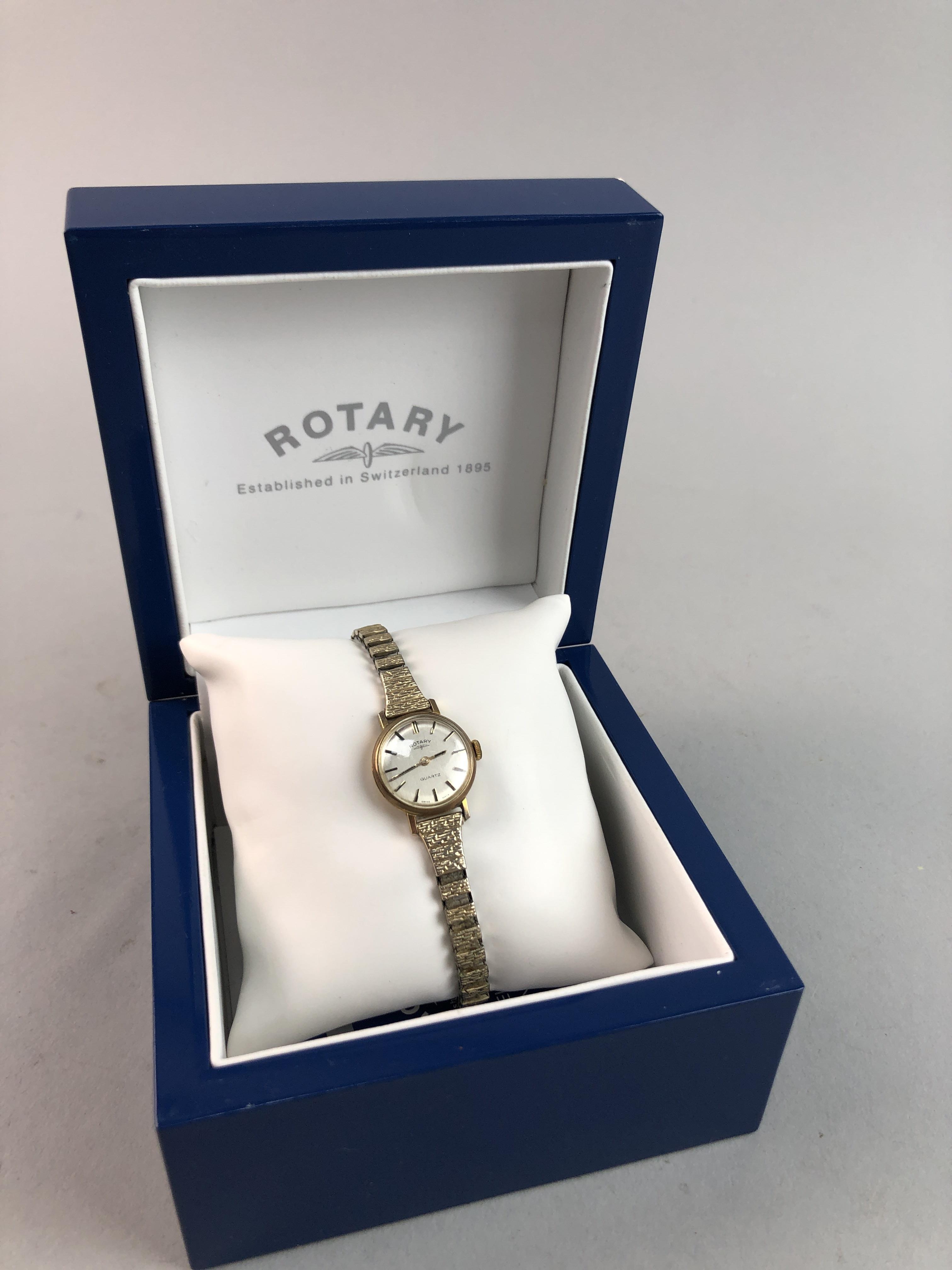 A BOXED ROTARY LADY'S WRISTWATCH AND TWO OTHER WATCHES