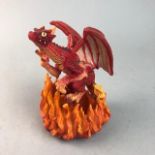 THIRTEEN SMALL RESIN DRAGON FIGURES