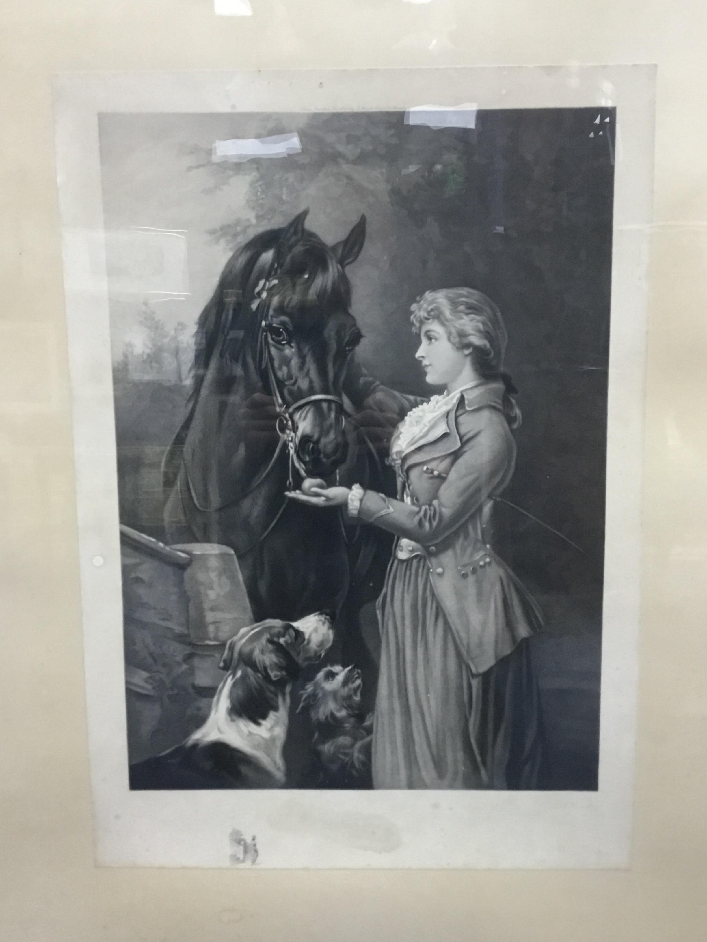 A PAIR OF VICTORIAN ENGRAVINGS RELATING TO EQUESTRIAN INTEREST - Image 2 of 2