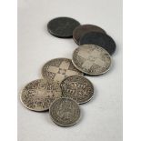 A GROUP OF GB SILVER COINS
