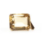 AN IMPRESSIVE CITRINE PENDANT