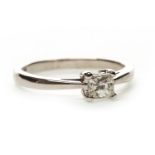 A DIAMOND SOLITAIRE RING