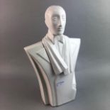 AN ART DECO STYLE BUST