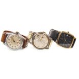 THREE GENT'S WRIST WATCHES