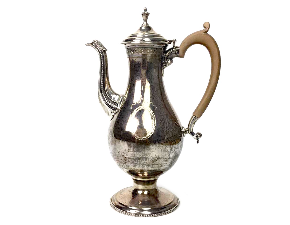 A 20TH CENTURY SILVER COFFEE SERVICE