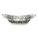 A CONTINENTAL SILVER OVAL COMPORT