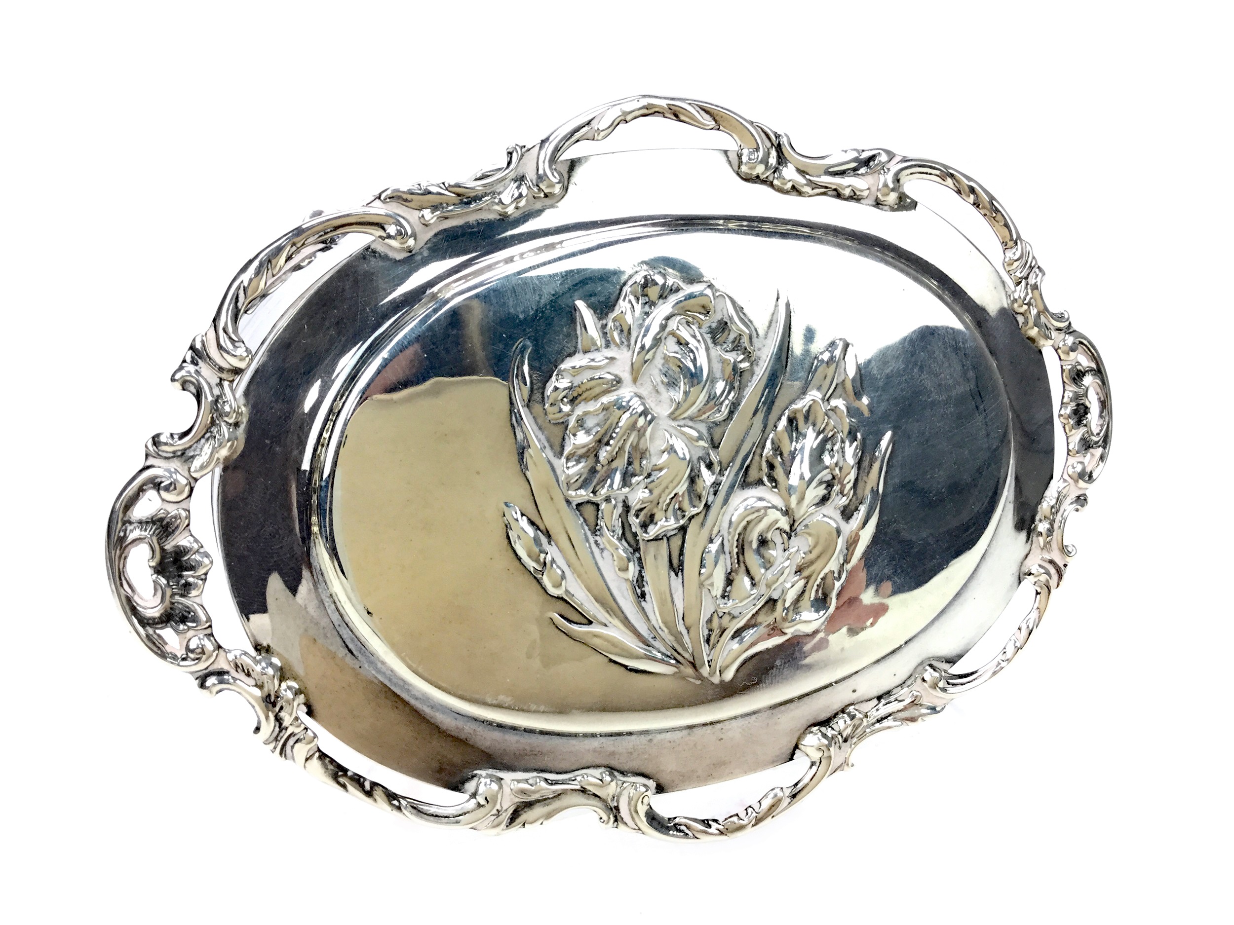 AN ART NOUVEAU SILVER TRINKET BOX - Image 2 of 2