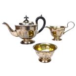 A SILVER TEA SERVICE