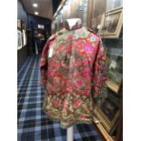 A CHINESE SILK EMBROIDERED JACKET
