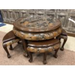 A EARLY 20TH CENTURY CHINESE NEST OF TABLES