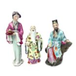 A LOT OF THREE CHINESE CERAMIC FIGURES