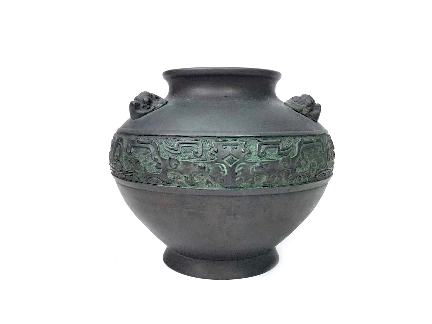 20TH CENTURY CHINESE BRONZE URN