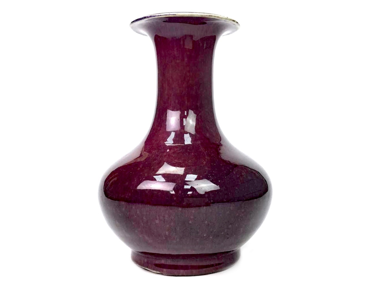 A 20TH CENTURY CHINESE FLAMBE VASE