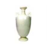 A ROYAL WORCESTER TWIN HANDLED VASE