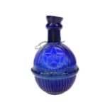 A HARDEN STAR HAND GRENADE BLUE GLASS FIRE EXTINGUISHER