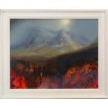 BUACHAILLE ETIVE MORE, A MIXED MEDIA BY BETH ROBERTSON FIDDES