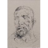 STUDY FOR ST ANDREW'S III, AN INK BY PETER HOWSON