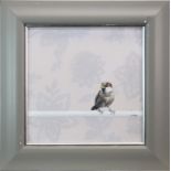 PERCHED BIRD, AN OIL BY STANLEY BIRD