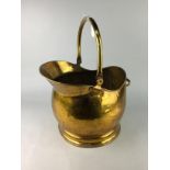 A HAMMERED COAL SCUTTLE