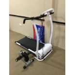 A ZEUS HEALTH & FITNESS TREADMILL AND A PEDAL MACHINE