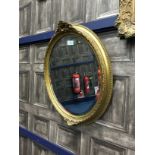 A DRESSING TABLE MIRROR AND TWO WALL MIRRORS