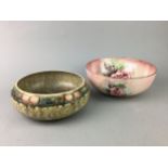 A CRANSTON POTTERY BOWL AND OTHER CERAMICS