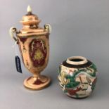 A LOT OF CERAMICS INCLUDING ASIAN AND OTHER ITEMS