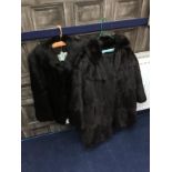 A LOT OF TWO FUR COATS