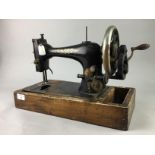 A SINGER SEWING MACHINE