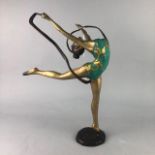 AN ART DECO STYLE FIGURE OF A BALLERINA