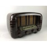 AN ART DECO BAKELITE CASED RADIO