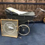 A VINTAGE SILVER CROSS MARMET PRAM