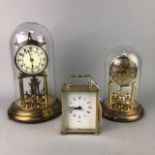 A LOT OF TWO GERMAN MANTEL CLOCKS AND ANOTHER