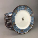 A SET OF TWELVE VICTORIAN MINTON DINING PLATES