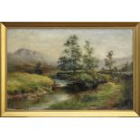 RURAL SCENE, AN OIL BY CHARGES GUSTAV LOUIS PHILLIPS