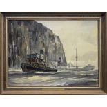 THE TUG, AN OIL BY DAVID GRIFFIN