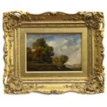 LANDSCAPE WITH TREES, AN OIL BY JOHN LINNELL