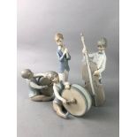 A LOT OF FIVE LLADRO MUSICAL FIGURES