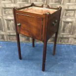 A 19TH CENTURY MAHOGANY POT CUPBOARD