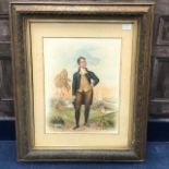 A VICTORIAN LITHOGRAPH OF ROBERT BURNS