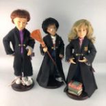 A LOT OF THREE HARRY POTTER PORCELAIN DOLLS