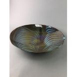 A LARGE ART GLASS BOWL