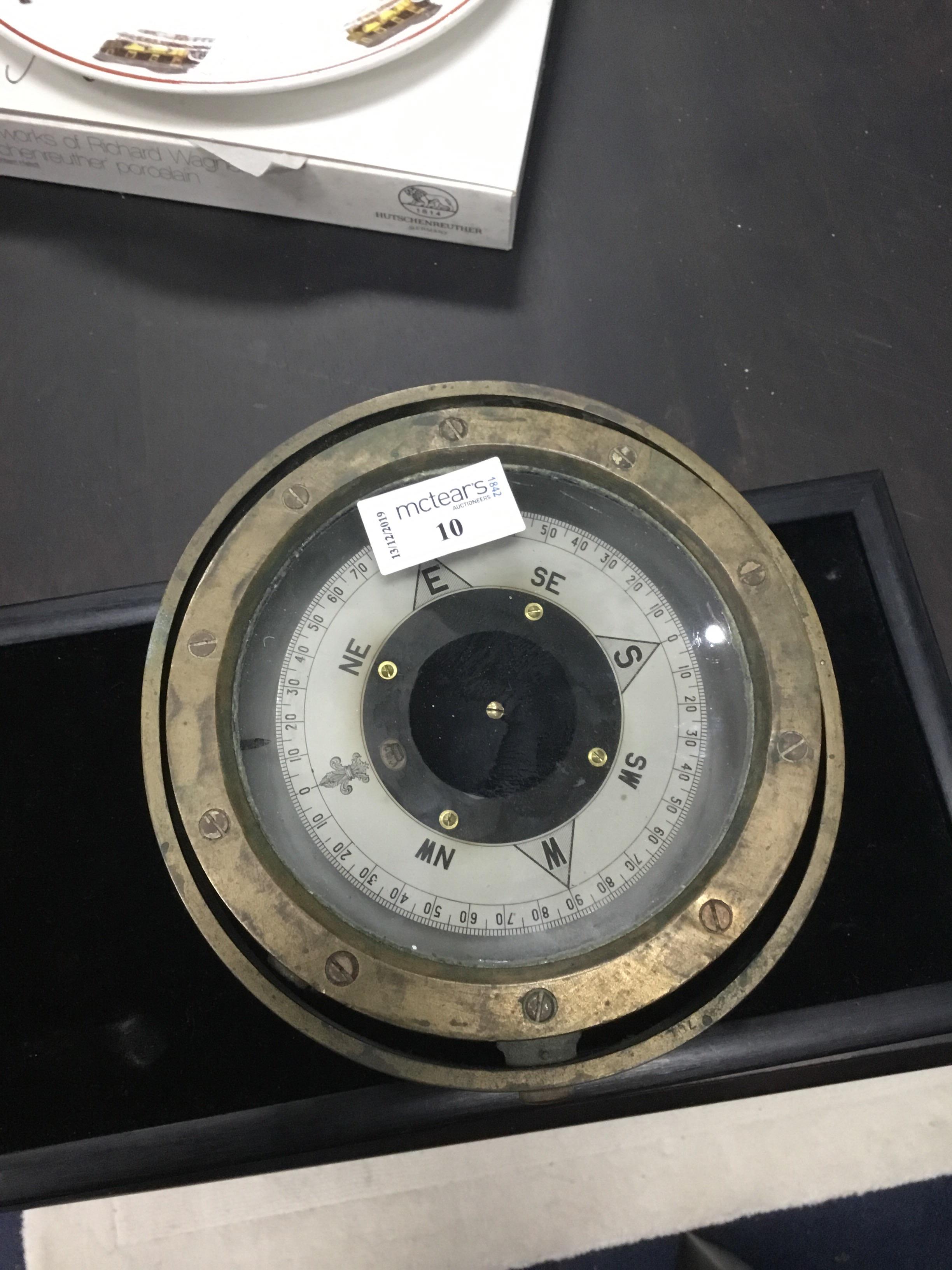 A SHIP'S GIMBLE COMPASS