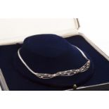 A DIAMOND SET NECKLET