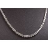 A DIAMOND RIVIERE NECKLACE