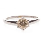 A DIAMOND SOLITAIRE RING